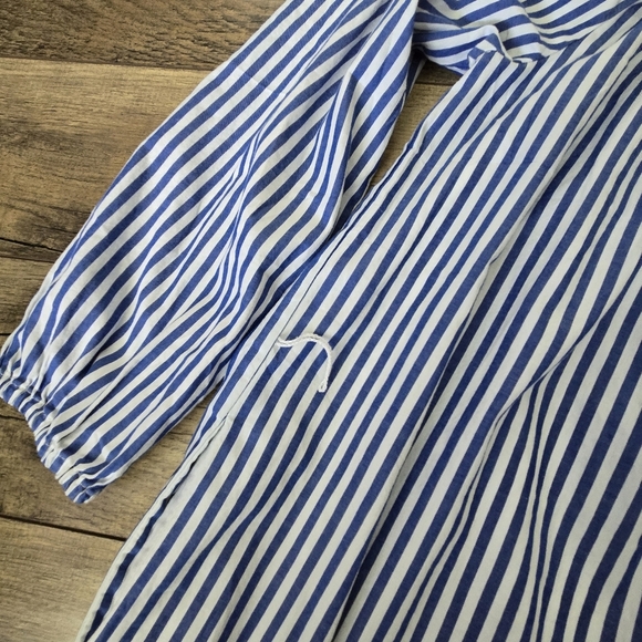 Gap Womens Medium Blue Striped Dress - Picture 7 of 13